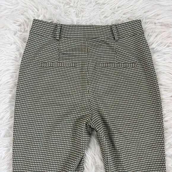 Veronica Beard Size 4 Gani Cropped Jacquard Flared Jersey Knit Pants Green NWOT - Picture 10 of 11